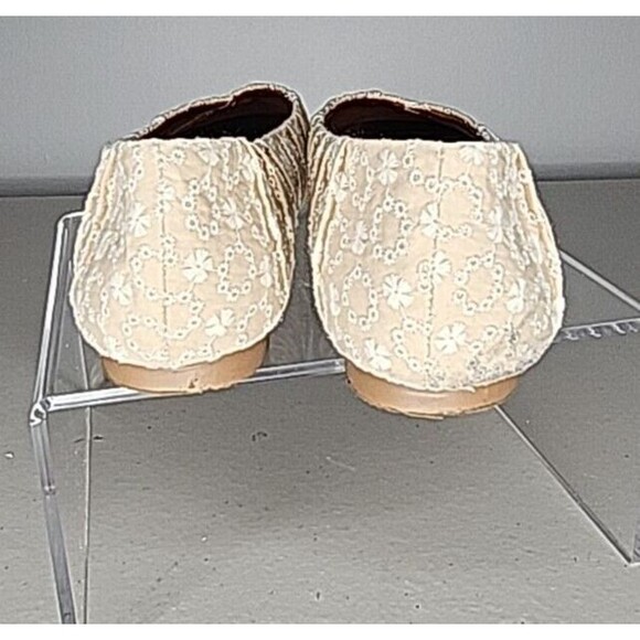 Korks Shoes Womens 9 M Palmer Floral Embroidered Ballet Flats KR0012875 Beige - Picture 5 of 8